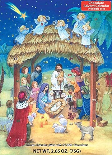 Amazon.com: Nativity Chocolate Advent Calendar : Home & Kitchen