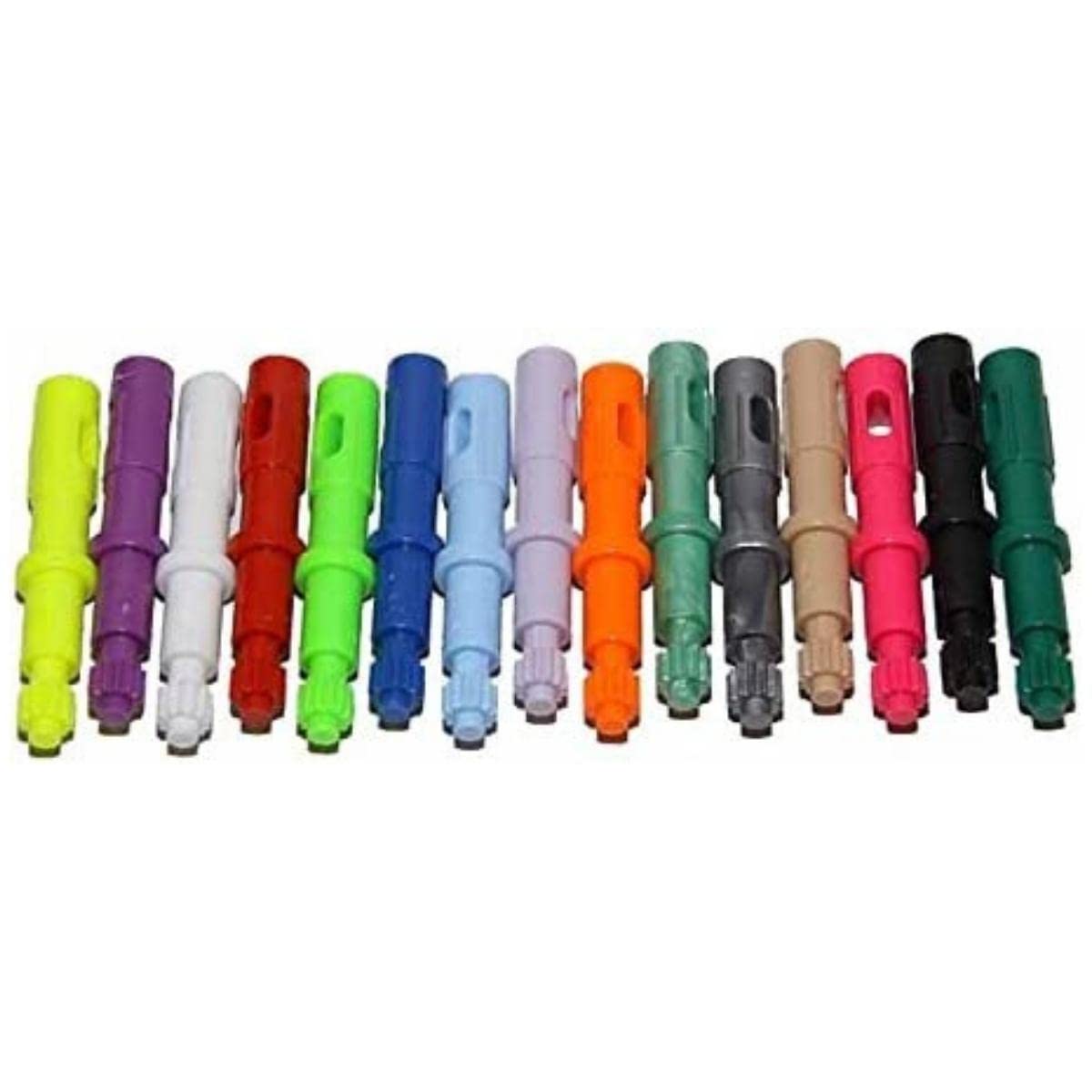 Colored Access Pegs for Mechanical Board | Secure Storage | Staff Access Flat – End Pegs (Assorted, Multiple Colors, Pack of 10)