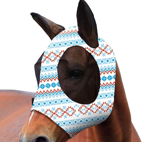 Protector contra moscas para caballos, mejora la comodidad, protección UV, transpirable, suave, para mayor comodidad, entrenamiento, ver montar al aire libre
