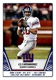 2019 Panini NFL Stickers #307 Eli Manning New York Giants Football Sticker