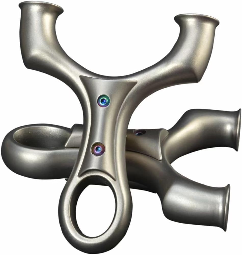 Slingshot Set Metal Stainless Steel Hunting Catapult Adult Professional Competitive Shooting