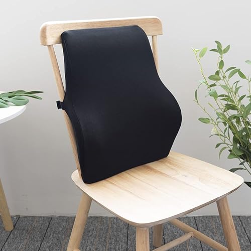 ORGANZAA Almohada de apoyo lumbar para silla de oficina, respaldo de espuma viscoelástica, almohada de respaldo para silla de oficina, mejora la