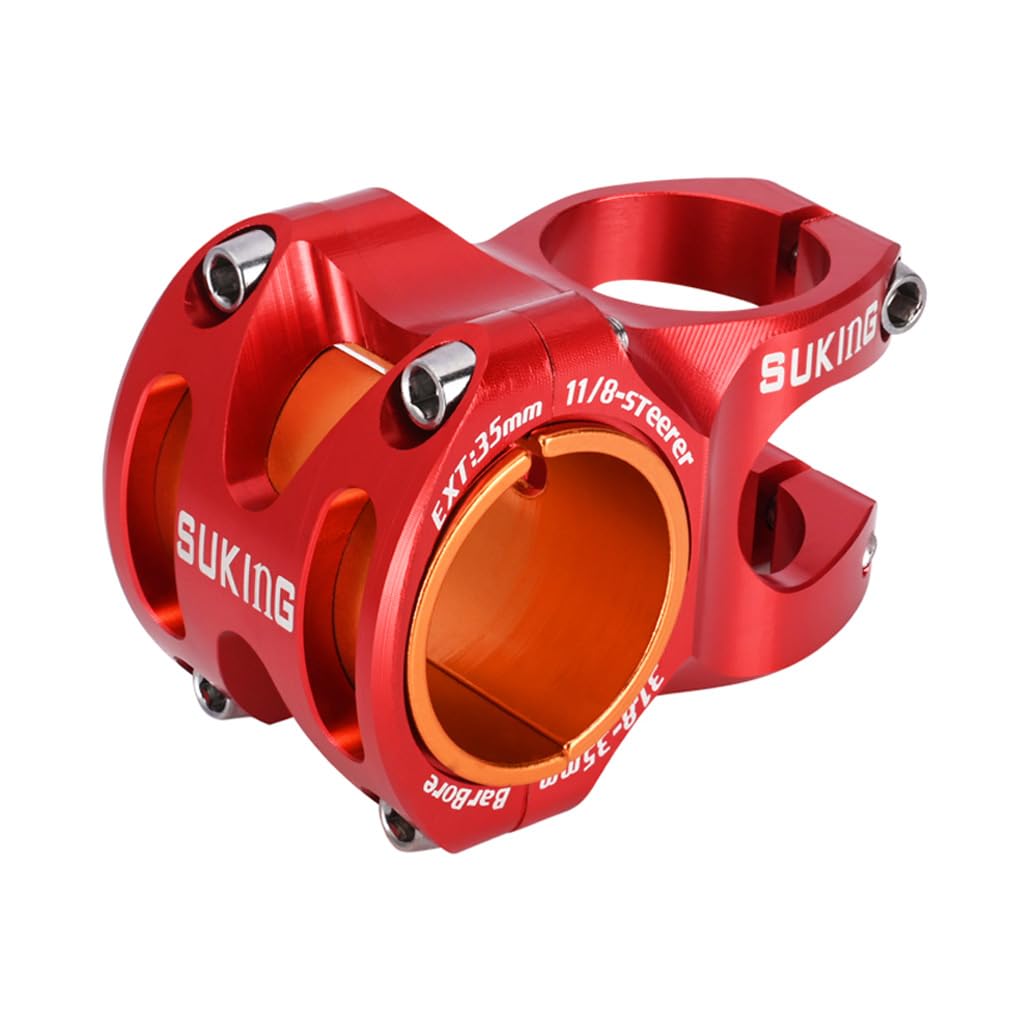 CYSKY MTB Vorbau Universal 31.8 und 35 mm klemmung Vorbau Länge 35mm 50mm Kurzer Fahrrad vorbau Lenkervorbau Riser für All Mountain, Rennrad, MTB, Downhill