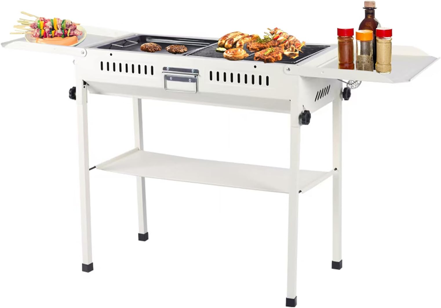Barbecues Au Charbon De Bois Pliants, Gril De Pique-Nique, Barbecue De Camping Portable, Mini