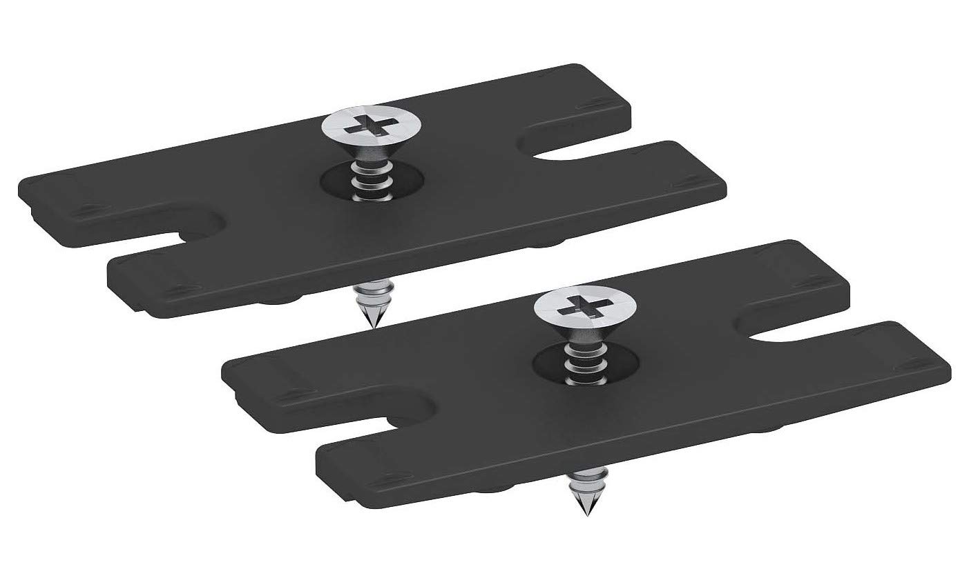 Set de fijación para montaje bajo mesa kit gestion câble sous bureau