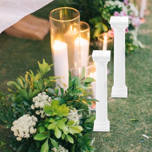 Columnas romanas de resina para bodas y decoración en pack de 6 piezas de estilo clásico 3