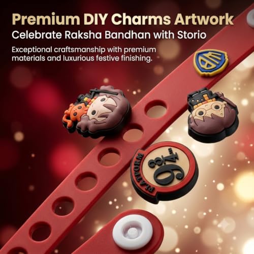 Image of Storio Harry Potter DIY Charms Rakhi | Mix and Match Wizarding World | Rakhi for Boys and Girls, Bhaiya, Bhai | Raksha Bandhan Gift