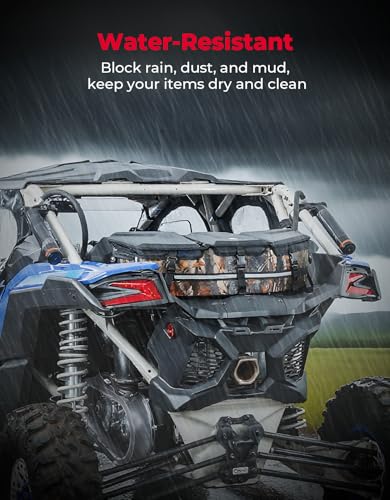 Image of KEMIMOTO Rear Cargo Bag Compatible with Can-Am Maverick X3 Models, Camo