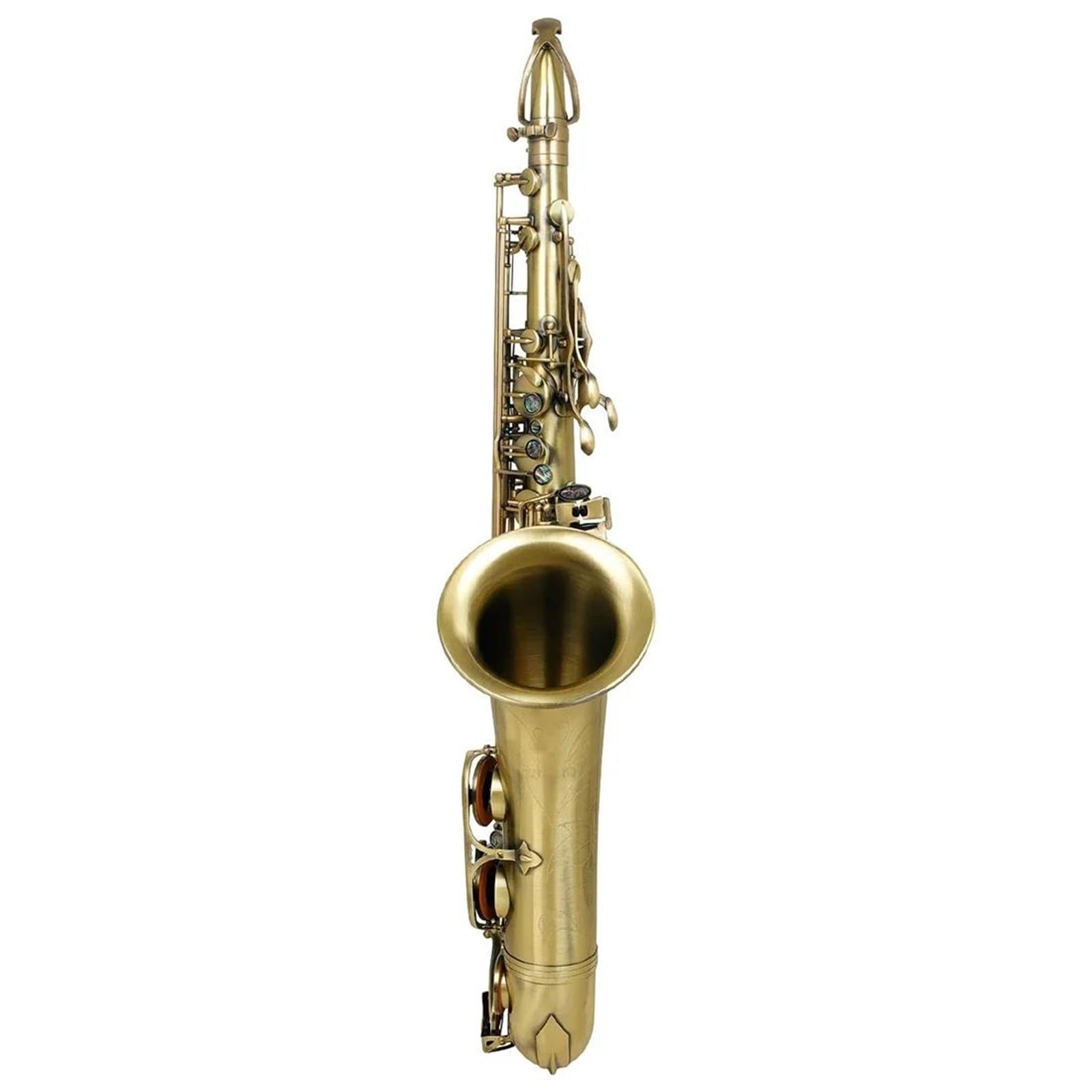 Cyjan antyczny saksofon tenorowy profesjonalny instrument dęty B Saksofon