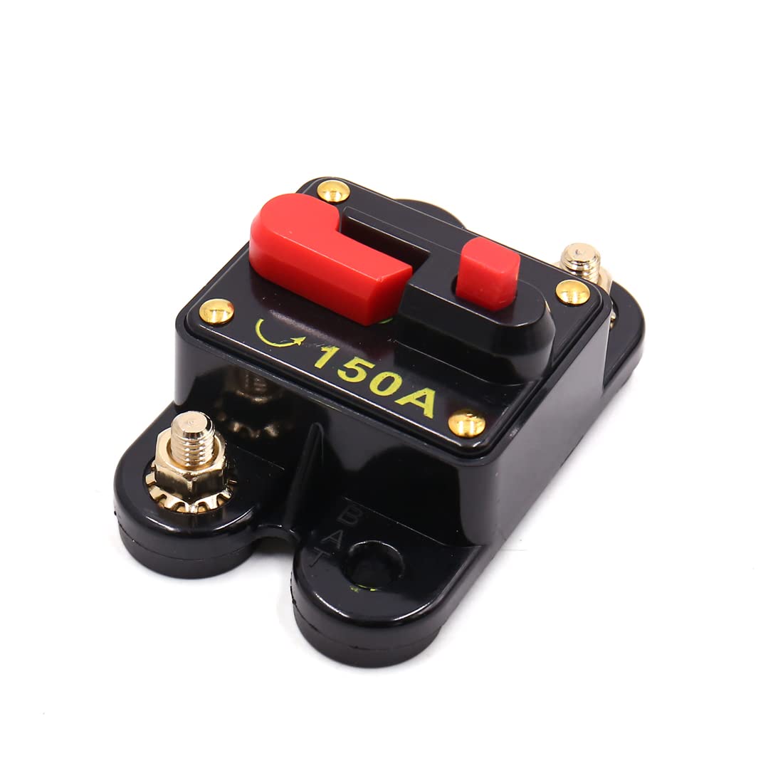 IEUMJNAT 150A Manual Reset Inline Circuit Breaker Fuse for Auto Car Stereo Audio Protection