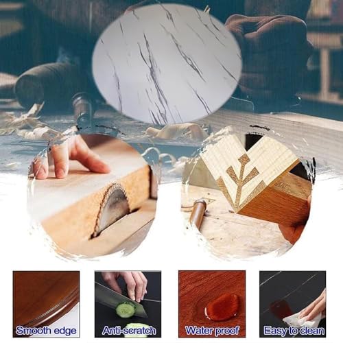 Plateau rotatif rond en bois 50-60 cm Lazy Susan pour table de salle à manger