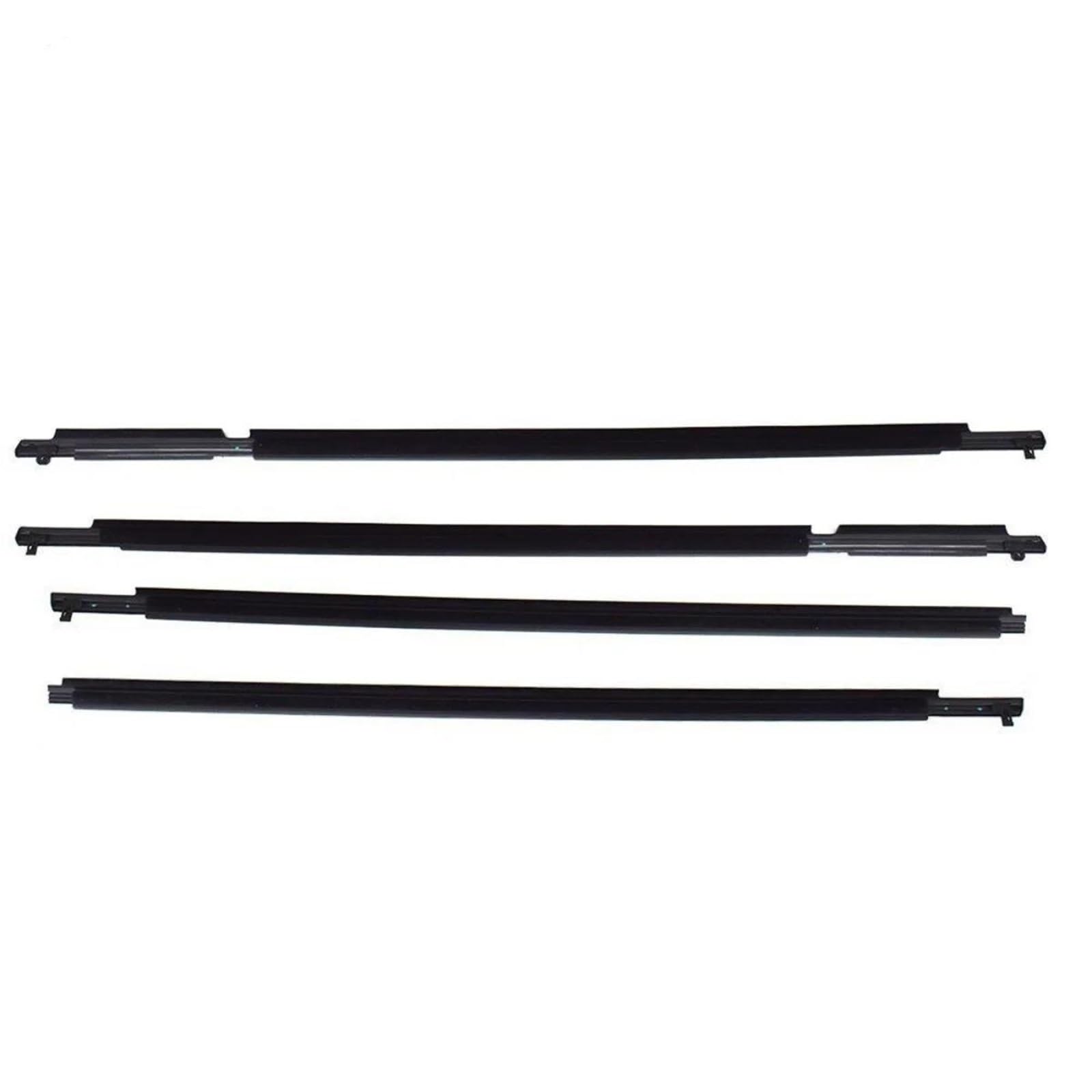 Ujnheq One Color 4Pcs Car Window Weatherstrip Black For Toyota For Rav4 2009-2012 75720-0R020 75710-0R020 75740-0R020 75730-0R020 Insulation Seal