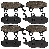 NICHE Brake Pad Kit for Yamaha 5B4-W0045-00-00 Kawasaki Can-Am 715500335 Suzuki 59100-39841 Complete Organic