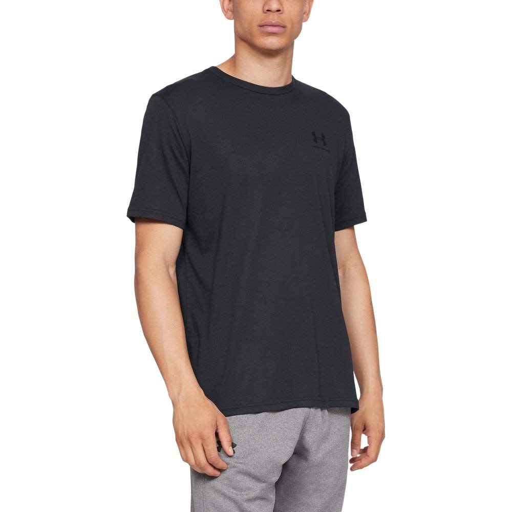 Under Armour Men's Cotton Solid UA Sportstyle LC Short Sleeve | T-Shirt | Black | S | 1326799-001-SM
