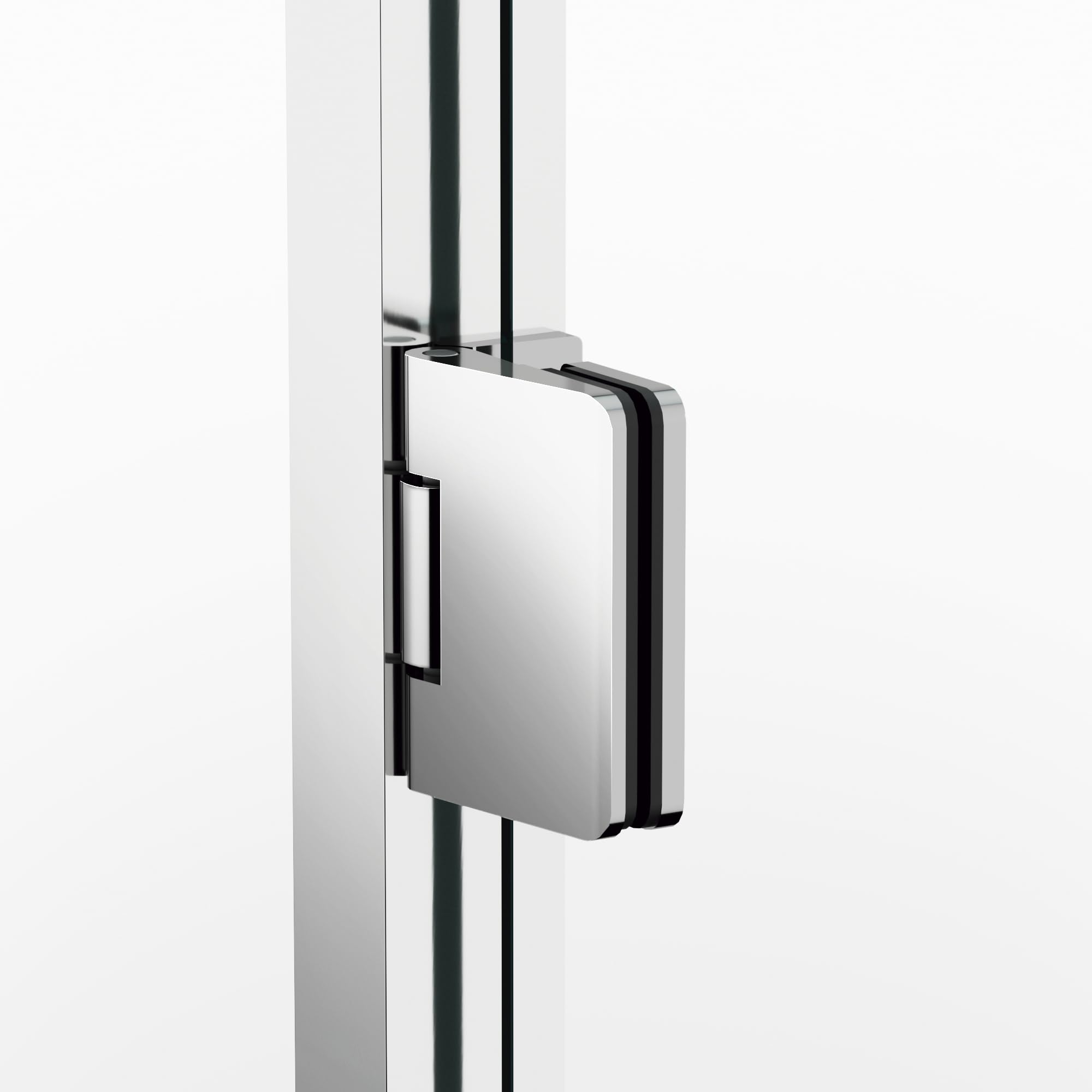 GME - Mampara Ducha Frontal 1 Puerta Corredera 65cm Cromo | Mampara de Cristal con Perfilería de Aluminio y 195cm de Altura | Cristal Templado 6mm Antical Y Cierre Magnético