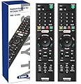 AZMKIMI RMT-TX100U Remote Replacement for Sony Bravia RMTTX100U TV Remote Control, if Applicable XBR75X850C XBR-55X855C KDL-50W800C KDL-50W800380 KDL-50W800BUN1 with Netflix Button (2 PCS)
