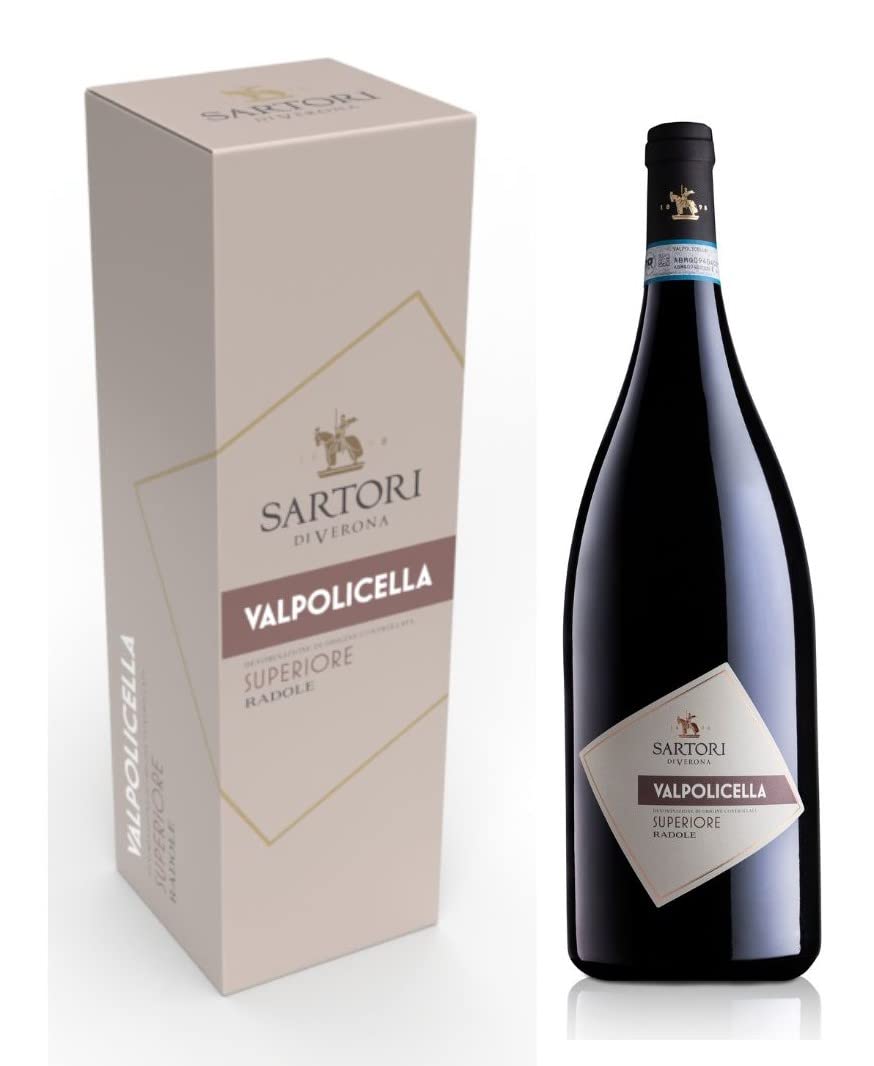 Casa Vinicola Sartori, Valpolicella D.O.C. Superiore Radole Magnum, Rosso, 2020, Veneto, Confezione Regalo 1500ml, Astucciato