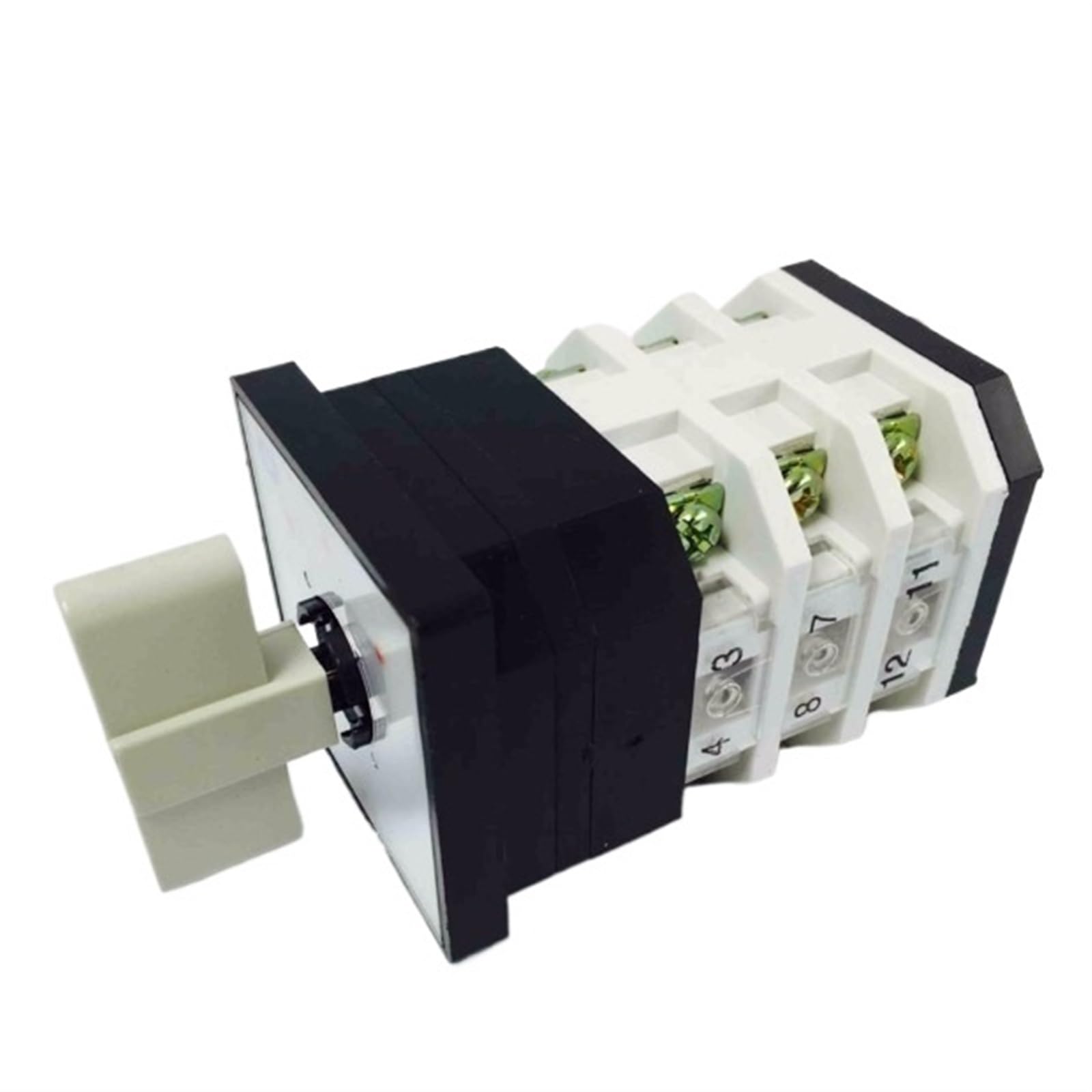 Interruptor de transferencia LW12-16/3B, motor de punto plateado de tres secciones y tres velocidades, autorreinicio giratorio