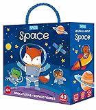  Space. Q-box. Ediz. a colori. Con 10 figure spaziali. Con puzzle (Sassi junior)