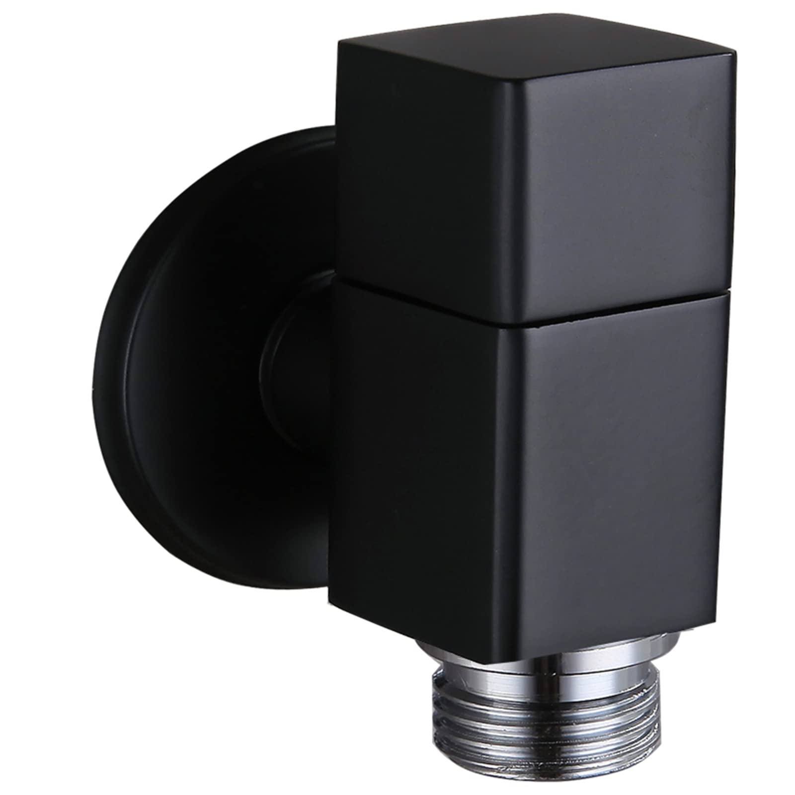 Vanne d'angle carrée noire 1/2 FIDEMM pour l'esthétique de votre salle de bain