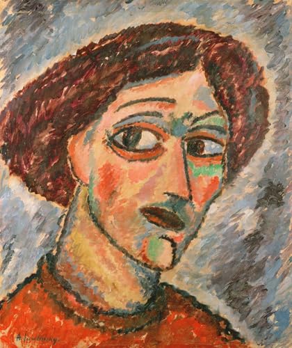 Peinture sur toile Jawlensky pour une décoration de chambre nordique et apaisante