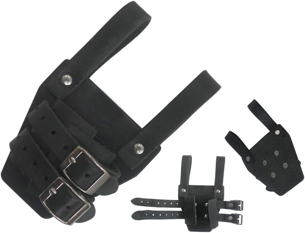 Medieval 6" x 4" Belt Attachment Leather Dagger Frog with Adjustable Strap