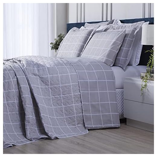 Jogo De Lençol Casal 3 Peças Grid Cinza Algodão, Cinza, Marina Enxovais