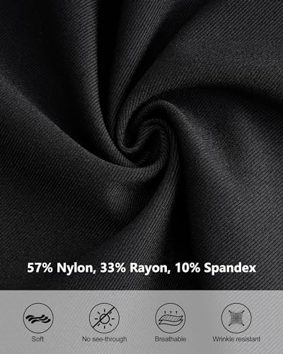 Stelle Women Dress Pants Business Casual Straight Leg 30" Stretch Work Pants Pull On Slim-fit Regular Slacks with 4 Pockets4