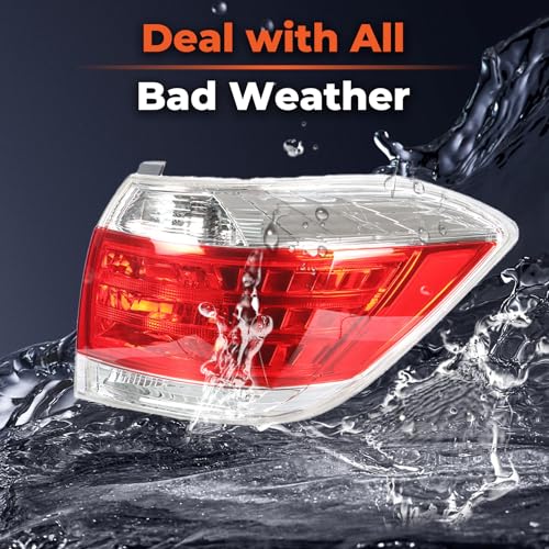 labwork Passenger Side Tail Light Replacement for Toyota Highlander 2011-2013 Rear Taillamp Brake Lamp Assembly RH Right Side 815500E070 TO2801185 by labwork - Used condition - Image 7