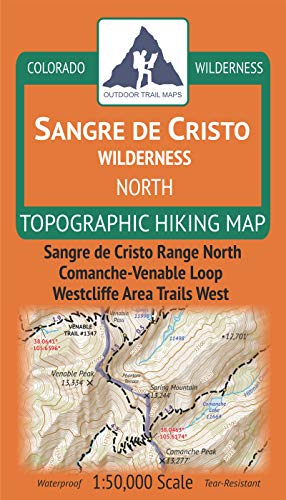 Sangre de Cristo Wilderness North Colorado Topo Map 2022