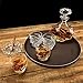 KANARS Whiskey Decanter Set - 25 Oz Crystal Liquor Decanter Carafe with 4 Rock Glasses 9 Oz For Bourbon, Scotch, Vodka, Rum or Whisky - Gift for Men Dad Husband Brother Adult Groomsmen - 5 Piece
