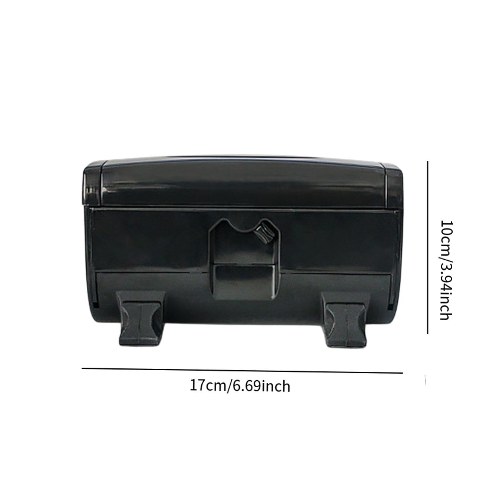 Taglierina per distributore di lamina per capelli multifunzionale per un foglio di alluminio gloss ad alta gloss 17x10x10cm, Nero