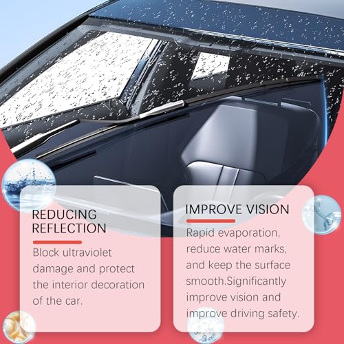 Automotive Oil Film Cleaning Brush, Einteiliger Scheibenreiniger Auto, Car Window Glass Cleaner to Prevent Rain and Fog, Auto-Reinigungsbürste mit Ölfilm-Reiniger, Kraftvolle Reinigung, 04