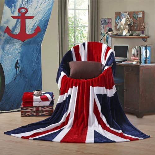 Couverture flanelle légère 150x200cm fibre polyester douce drapeau - 7