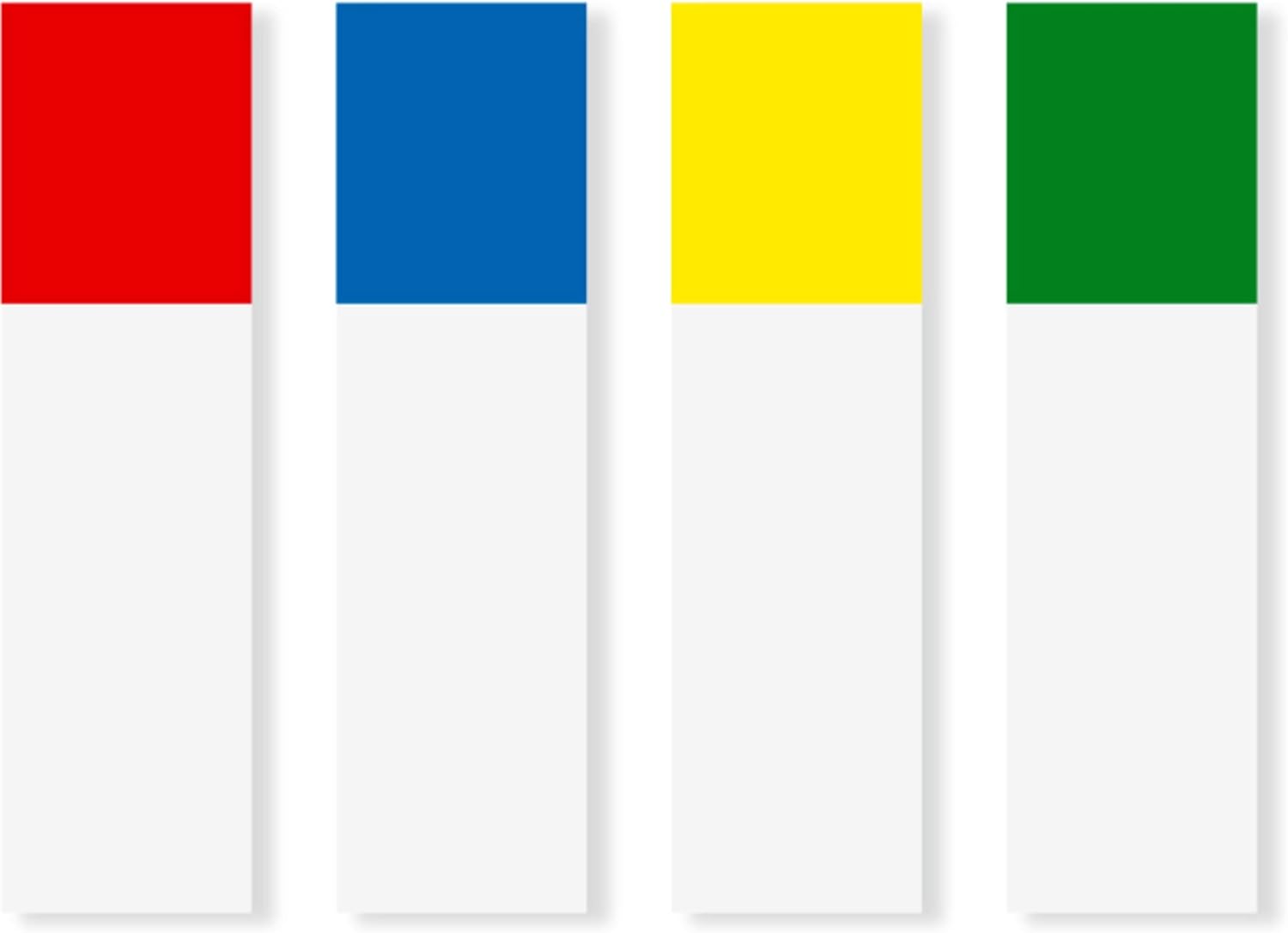 Post-it Flags, 35/Dispenser, 4 Dispensers/Pack, .47 in Wide, Assorted Primary Colors (683-4-6PK)