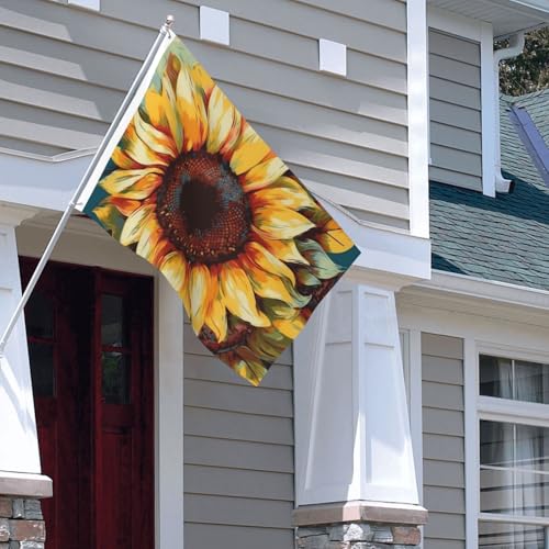 Drapeau extérieur robuste 1,2x1,8 m double face avec œillets renforcés