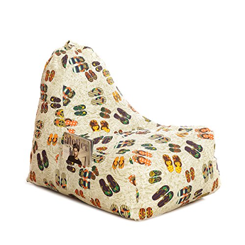 Image of Style Homez Hackey Cotton Canvas Abstract Printed Bean Bag XXL Size Filled with Beans Fillersr