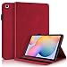 Produktbild Vkooer Hülle für Samsung Galaxy Tab S6 Lite 10.4 Zoll 2022 / 2020 Schutzhülle SM-P619/ P613/ P610/ P615 PU Leder Tasche Folio Cover Tablethülle mit Ständerfunktion Kartentasche, Rot