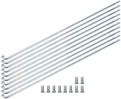 YANHAO 10pcs Bicycle Spoke 13G 2.2mm Bike Spokes Electric Bicycle Spokes Road Mountain Bike 80/190/220/310mm Nipples (Color : 80mm)