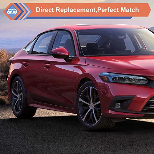 Zonfant Window Rain Guards, Side Window Deflectors, Sun Visor Rain Vent Window Guards (4 Pcs) Compatible With 2022-2023 Honda Civic #TOP4