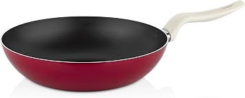 STP GOODS REDIO Cast Aluminum Non-Stick Deep Frying Wok Pan