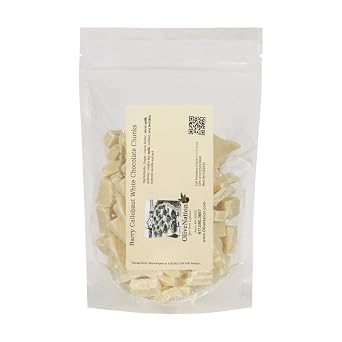 Barry Callebaut White Couverture Chunks for Baking from OliveNation - 16 oz | Creamy White Chocolate Baking Chunks for Decadent Cakes, Cookies, Ganache, Frosting/Fillings, Confections, Dipping, Molding