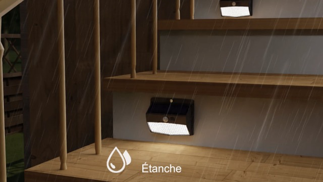 peasur lampe solaire extérieur détecteur de mouvement【lot de 3 de 138led】 lumière solaire extérieur étanche sans fil 3 modes spot led solaire éclairage extérieur solaire pour jardin decoration