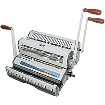 Akiles ADM-431 Model DuoMac-431 2-in-1 Combo Binding Machine, Punches and Closes 31 Pitch Wires and 41 Pitch Coil Round Holes, 20 Sheets Single Punching Capacity 20 lbs Paper
