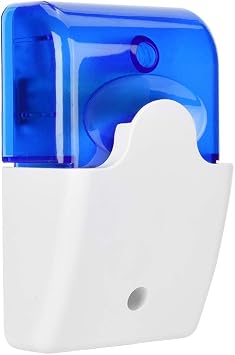 12V Wired Strobe Siren, 110dB Wired Indoor Audible and Aisual Siren Sound Alarm for Home Security Alarm System, Blue