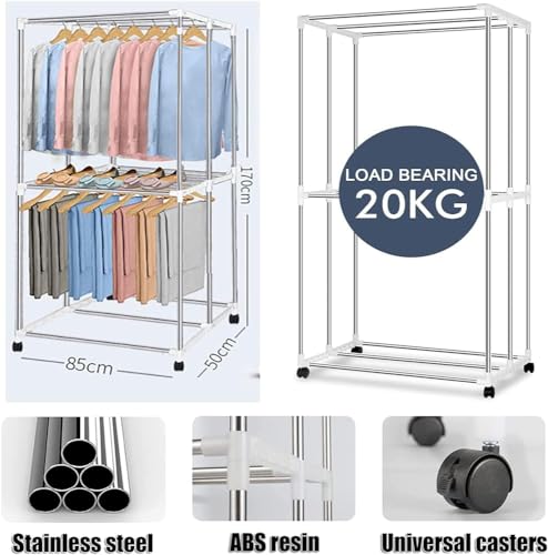 Wrobelax 2300W Heated Clothes Airer Dryer Rack Foldable Electric Clothes Dryer Heated Drying Rack With Cover Electric Clothes Drying Rack Indoor 3-Tier Heated Airer Energy Saving(Size:3-Tier,Color:A) - Image 6