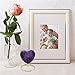 Purple Heart Keepsake Urn - Mini Ash Urn with Free Premium Velvet Box & Display Stand - Small Handcrafted Cremation Urn for Ashes - Tribute to Your Loved One - Perfect for Adults & Infants