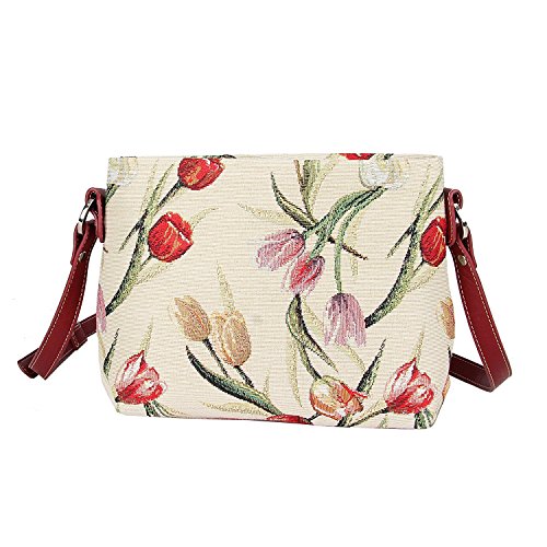 Image of Signare Tapestry Crossbody Bag Sling Shoulder Purse for Women
