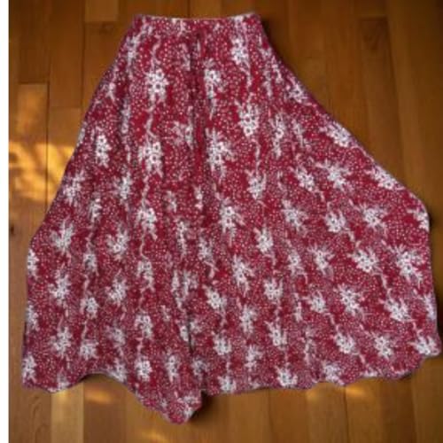 Image of Premium Long Skirt | Stylish Long Crushed Cotton & Unique Prints | Floor Length Skirt for Women | Elastic Waist Premium Maxi Skirt - Comfortable Casual Wear