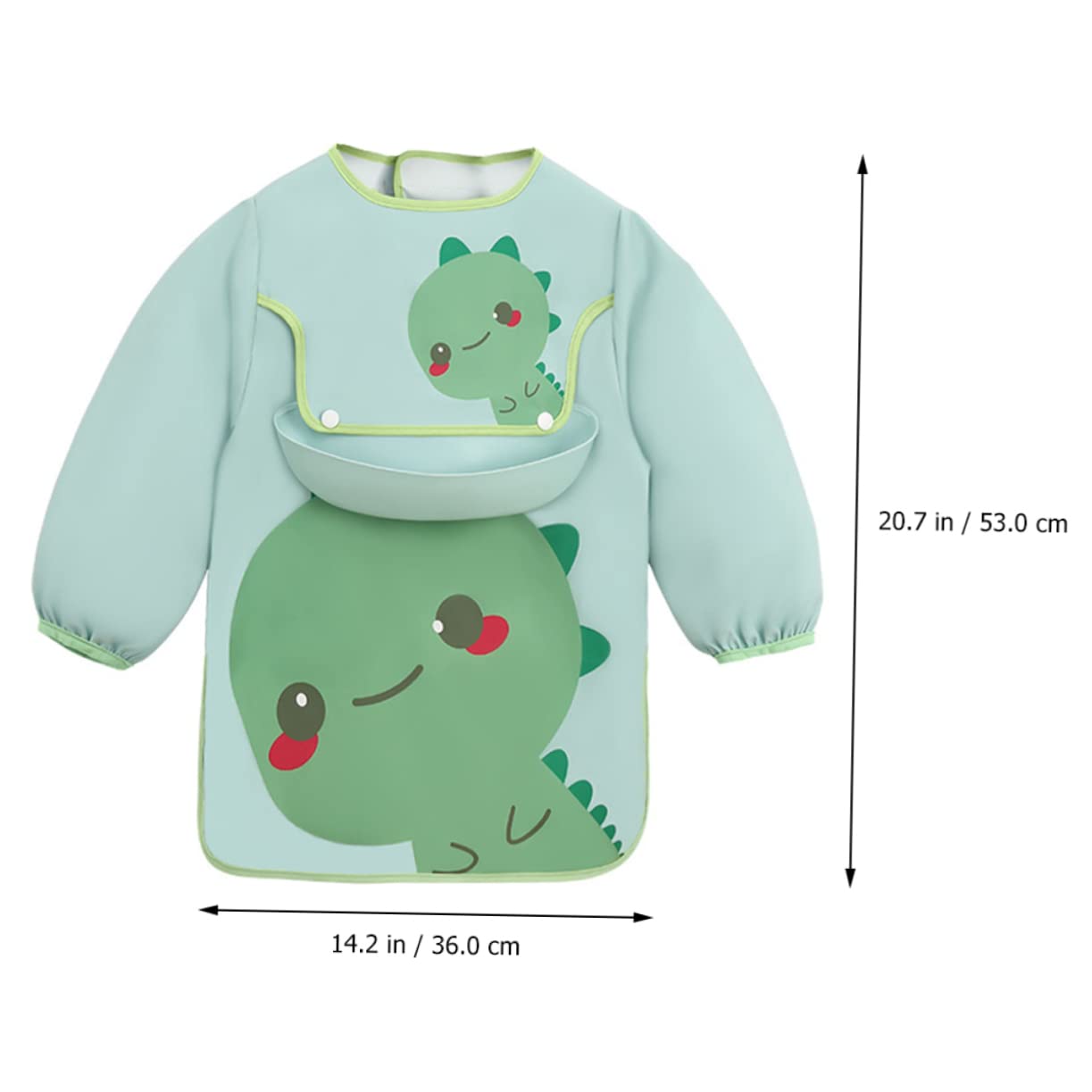 VICASKY 2 Pezzi Bavaglino Manica Lunga Arte Grembiule Grembiule Da Mangiare Infantile Infantile Per Mangiare Vestiti Da e Per Bambini Da e Per Bambini